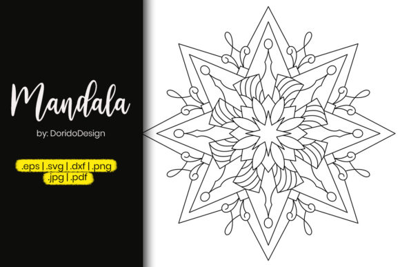 A Star Mandala Design for Business Graphics & Branding