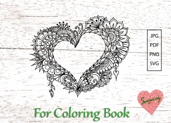 Abstract Frame Design for Crafters & Coloring Pages