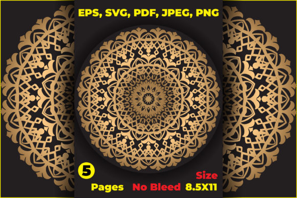 Affirmation Mandala Graphics for Coloring Pages & Digital Products