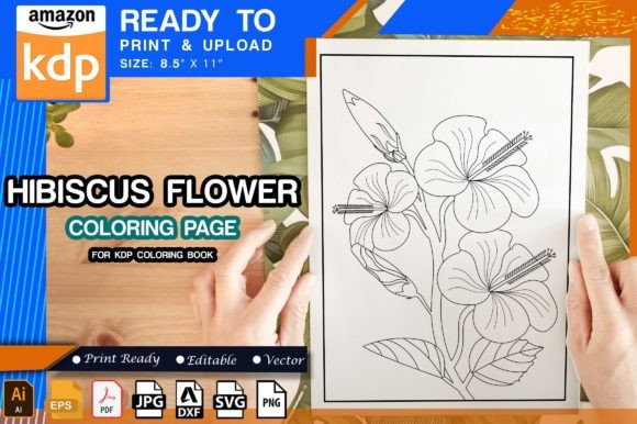 Evaluating Hibiscus Flowers Graphics for Marketing and Coloring Pages
