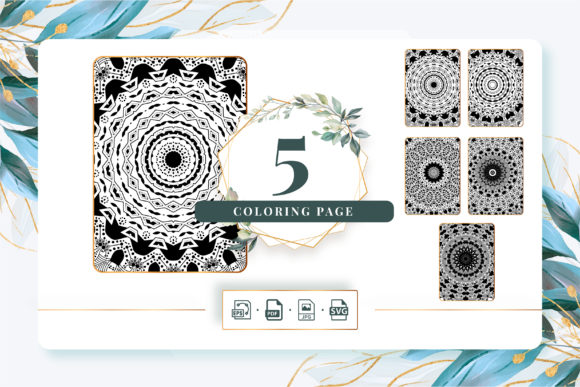 KDP Pack 216 Coloring Pages Amp Graphics Bundle