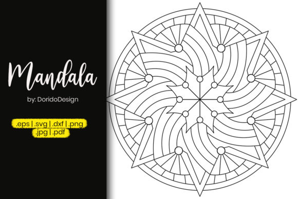Star Mandala Graphics for Modern Coloring Pages Amp Editorial Use