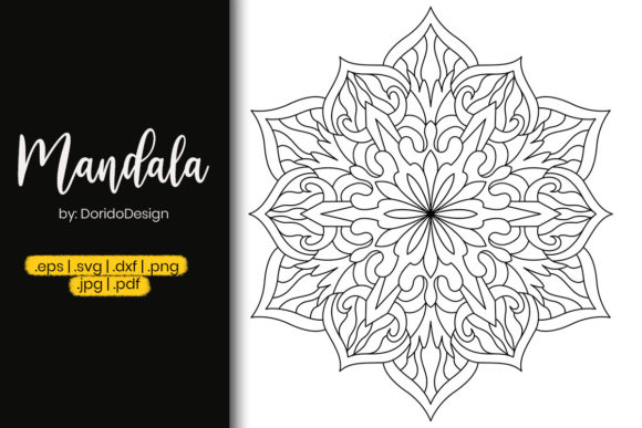Star Mandala Vol 81: A Graphics Asset for Branding & Coloring Pages
